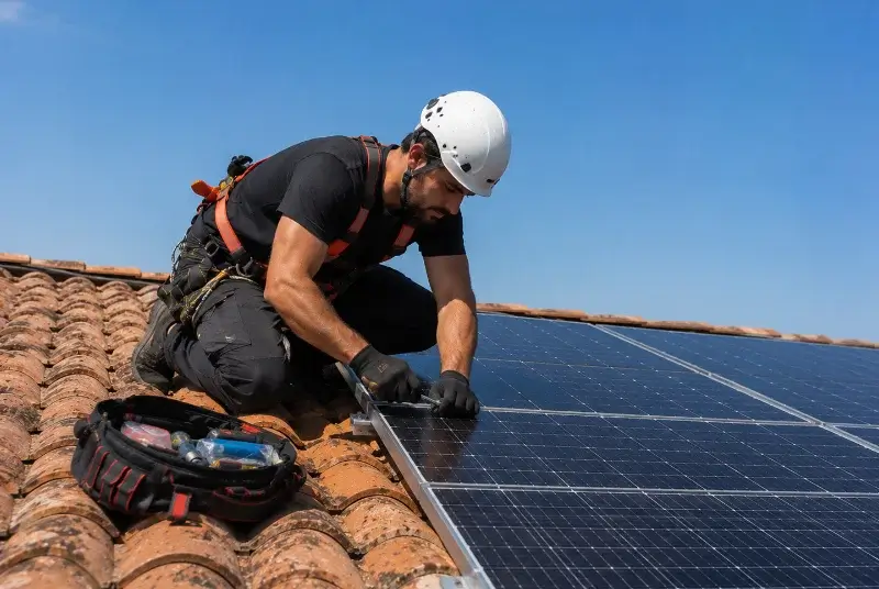 Maintenance et monitoring de panneaux solaires à Wavrechain-sous-Denain