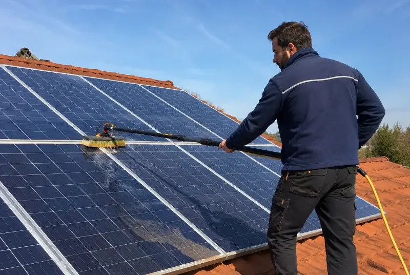 Nettoyage et entretien de panneaux solaires à Wavrechain-sous-Denain